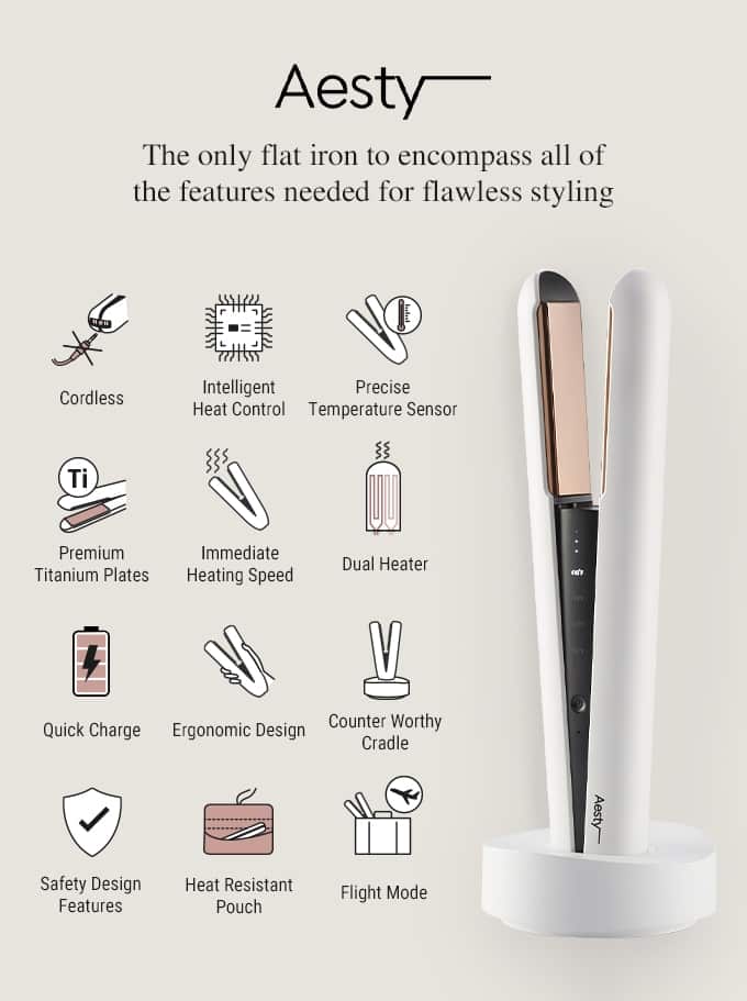 Aesty Aesty premium cordless flat iron reaches its First funding goal
