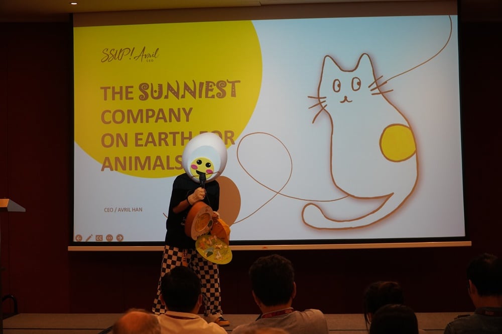 Avril Han, CEO of SUNNY SIDE UP, presenting at 'SWITCH 2022'