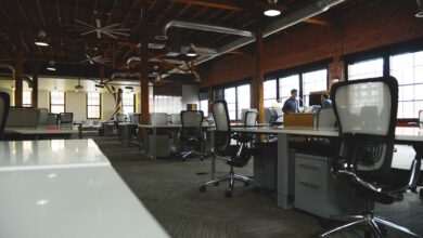 Open office space, symbolizing the benefits of co-working office spaces for startups