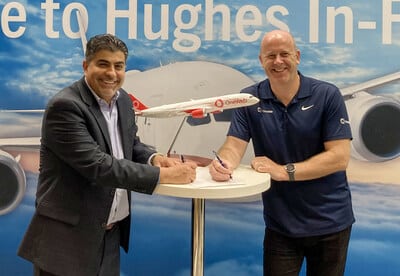 Hughes Network & OneWeb collaborate for global airlines to offer fast, low-latency and reliable in-flight Wi-Fi services.