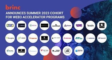 Brinc's Summer 2023 cohort fuels innovation in Web3 with 25 selected startups. Diverse ventures set to reshape industries.