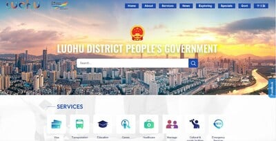 Luohu District: Transforming Global Reach with Interactive Web Presence