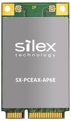 Discover the groundbreaking SX-PCEAX-AP/6E module by Silex, revolutionizing Wi-Fi with lightning-fast speeds and advanced security.