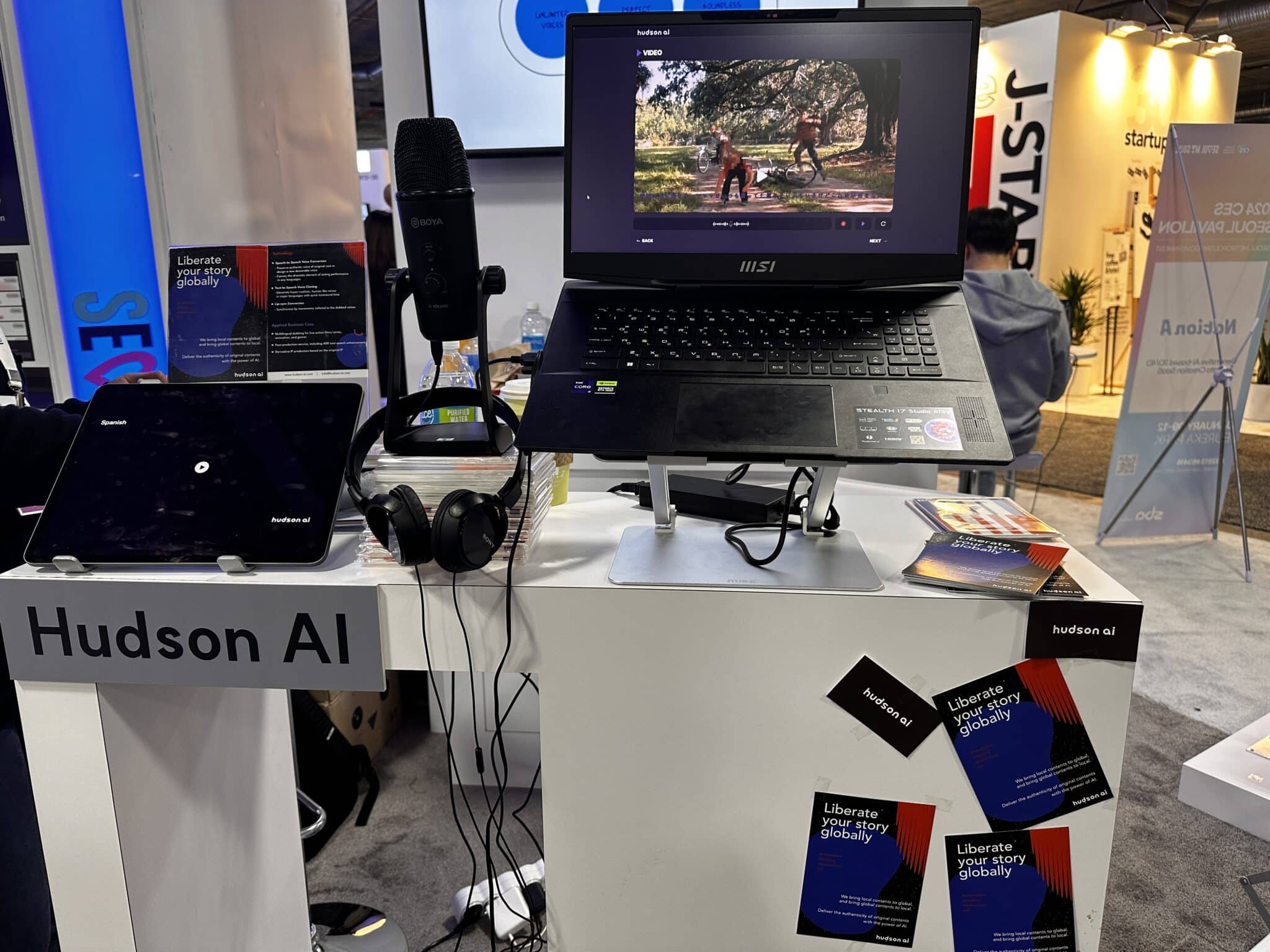 Revolutionizing global entertainment: Hudson AI’s breakthrough in AI-Powered dubbing - CES 2024 Seoul Pavilion