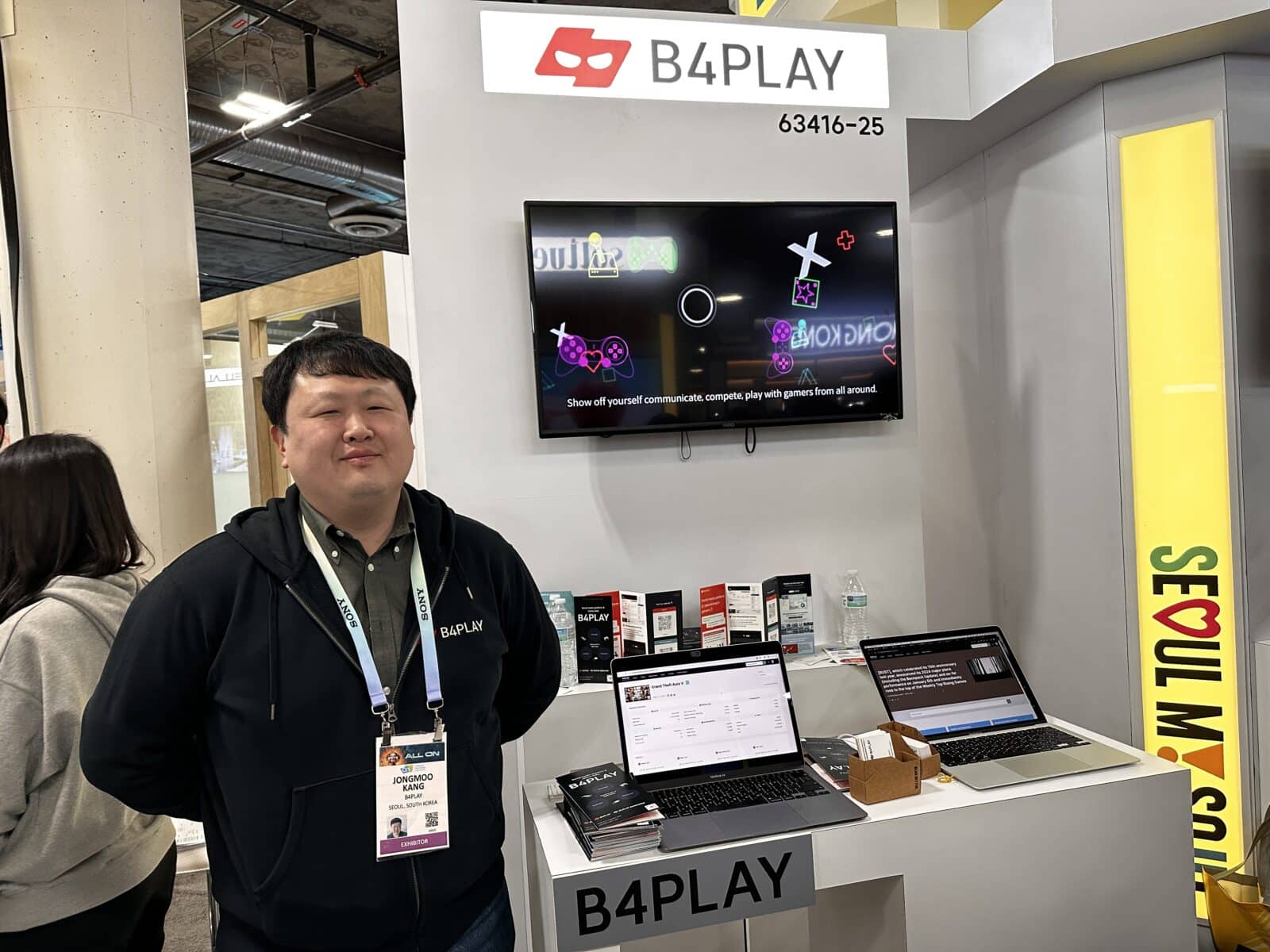 Interview CES 2024 B4PLAY IMG 5367 B4PLAY unveils game-changing data platform for gamers at CES 2024 Seoul Pavilion