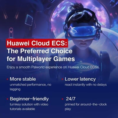 Unleash the full potential of Palworld with Huawei Cloud's dedicated servers, providing seamless gaming experiences for millions.