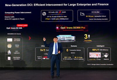 Huawei's OptiXtrans DC908 Pro, a top-tier DCI platform, earns acclaim for its innovative advancements.