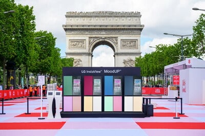 LG Enthralls France with Color-Changing InstaView Fridges