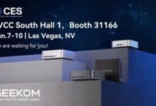 Discover GEEKOM's innovative mini PCs at CES 2025 in Las Vegas.