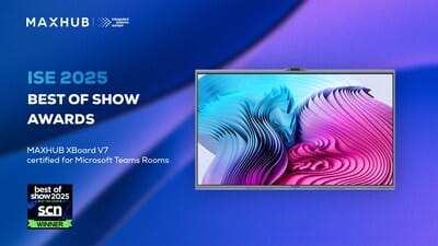 MAXHUB wins big at ISE 2025 with innovative XBoard V7 and UC P30.