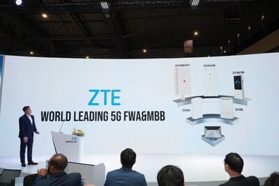 ZTE launches cutting-edge 5G FWA products at MWC Barcelona 2025.