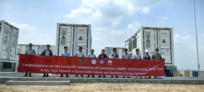 Huawei’s grid-forming energy storage gets TÜV SÜD certification in Cambodia.