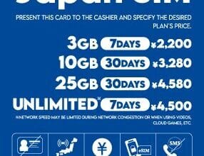 povo2.0 Japan SIM offers fast eSIM data plans for tourists at Lawson stores in Japan.