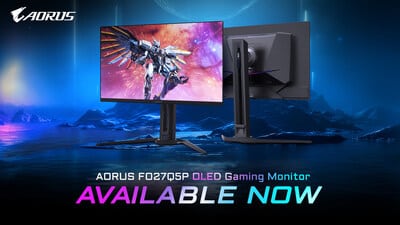 GIGABYTE launches the AORUS FO27Q5P, a 27 QD-OLED monitor with a 500Hz refresh rate.