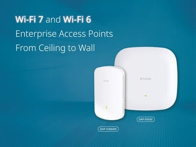 D-Link unveils advanced Wi-Fi 7 and Wi-Fi 6 access points for enterprise networks.