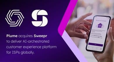 Plume Sweepr Acquisition Boosts AI Customer Care for ISPs 1 Plume acquires Sweepr to enhance AI-powered customer care for ISPs worldwide.