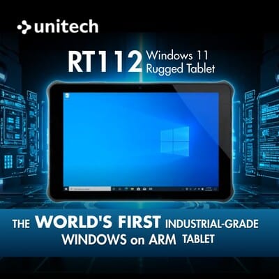 Unitech debuts the RT112 Windows tablet, offering rugged, efficient mobility for enterprises.