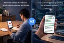 DeskIn offers secure, real-time remote control that outshines basic AI solutions.