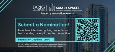 Parks Associates highlights property tech advances at Smart Spaces and innovation awards.