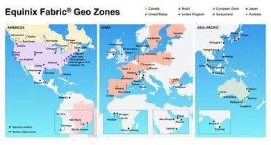 Equinix Fabric Geo Zones offers enterprises robust control over data sovereignty worldwide.